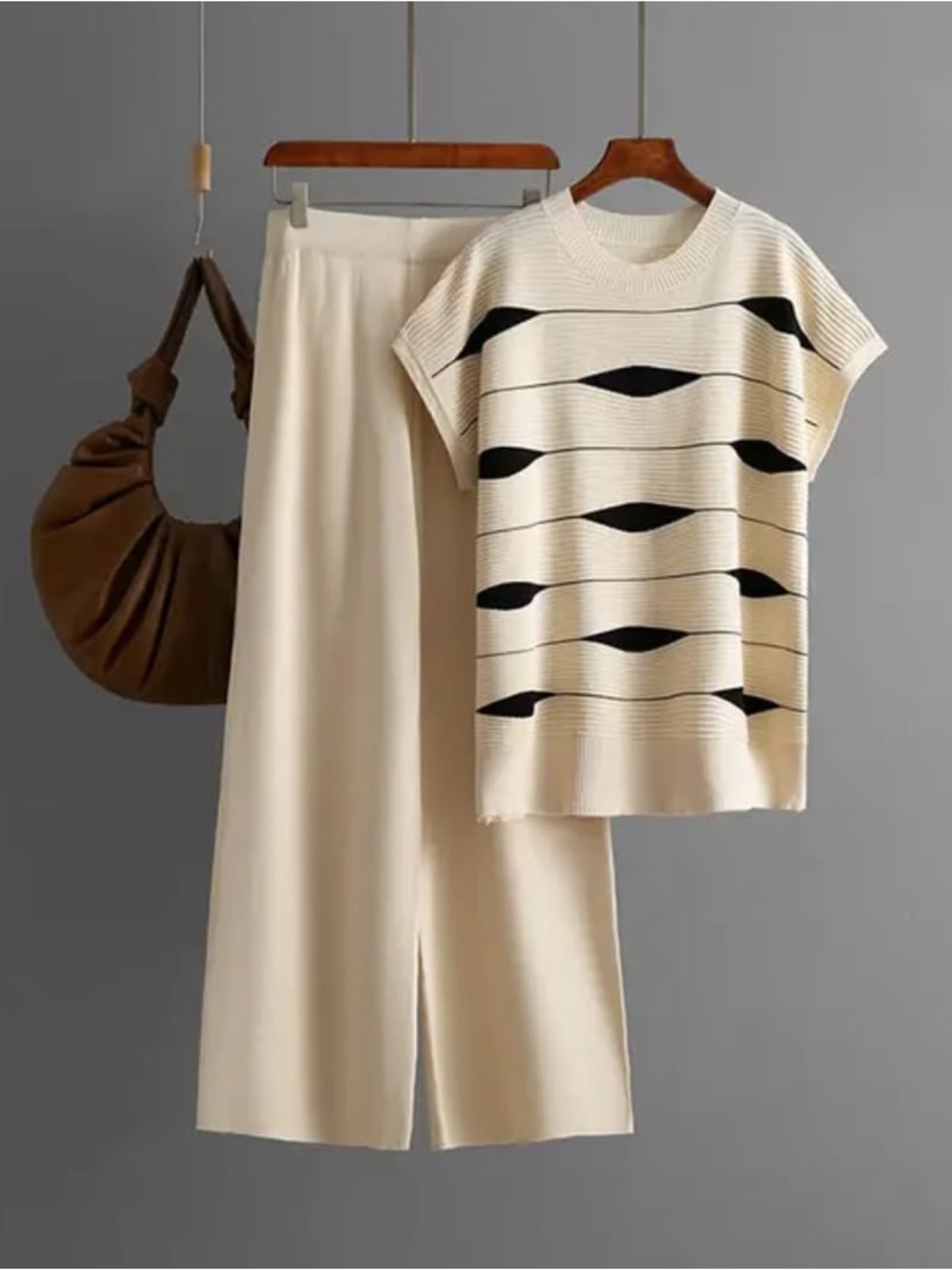 Cream Wide-Leg Pants - Elegant Everyday Women's Trousers